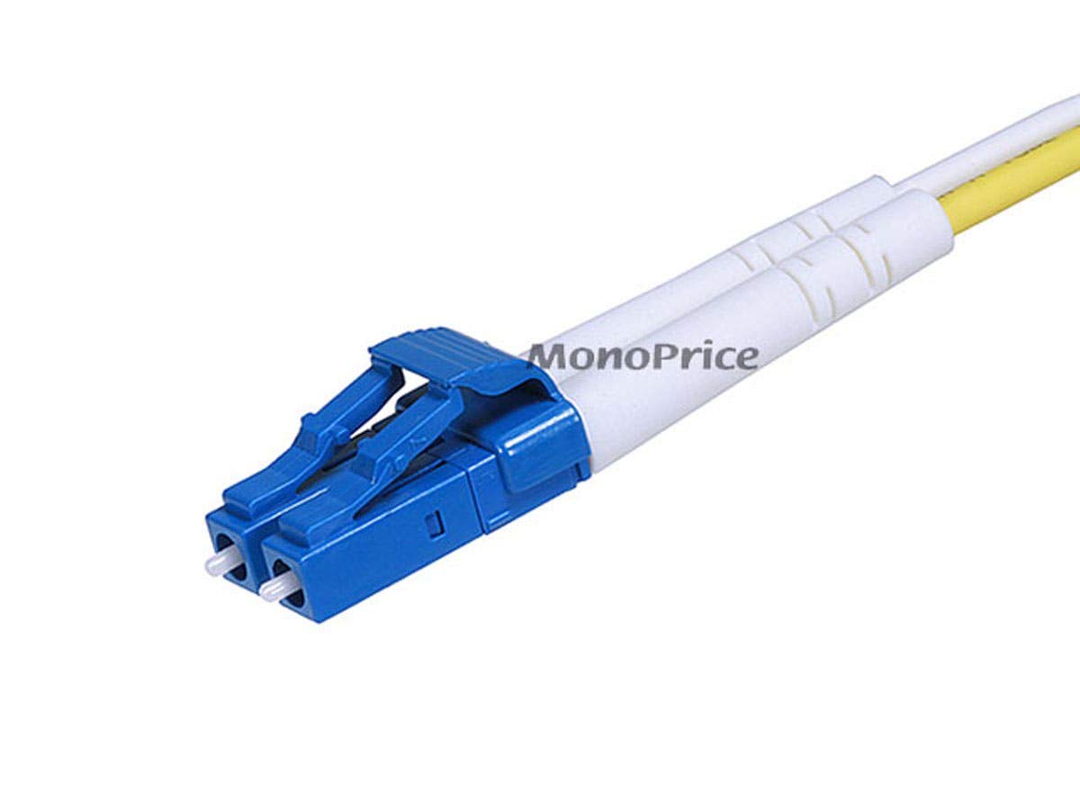 Monoprice Fiber Optic Cable, LC/LC, Single Mode, Duplex - 2 meter (9/125 Type) - Yellow
