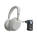 Sony WH-1000XM6 Wireless Noise-Canceling Headphones (Silver) Bundle with Rechargeable Clip-On Light (2 Items)
