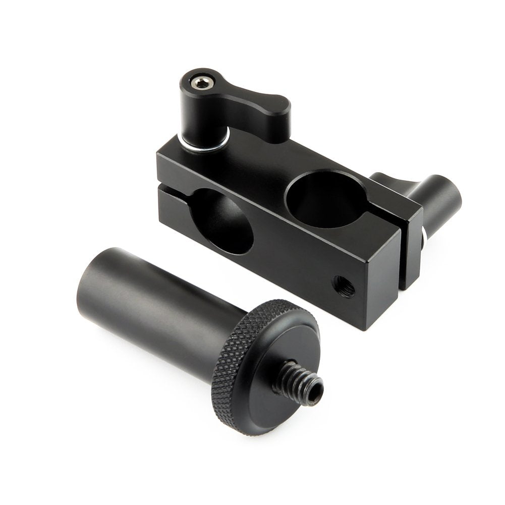 NICEYRIG 15mm Rail Block Rod Clamp Mount 90 Degree Angle for 15mm Rod DSLR Shoulder Rig