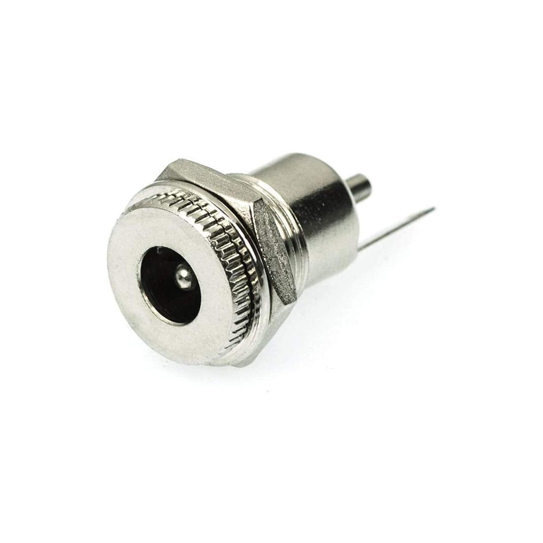 bnafes 6Pcs DC Power Jack Socket 5.5 x 2.1 mm 5A DC Power Jack Female Panel Mounting Connector Socket