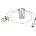 SZRMCC SDI Cable BNC Male Right Angle to BNC Female 3G HD SDI Cable RG179 75ohm Coaxial Extension Cable for Blackmagic ARRI RED Camera Monitor Radio
