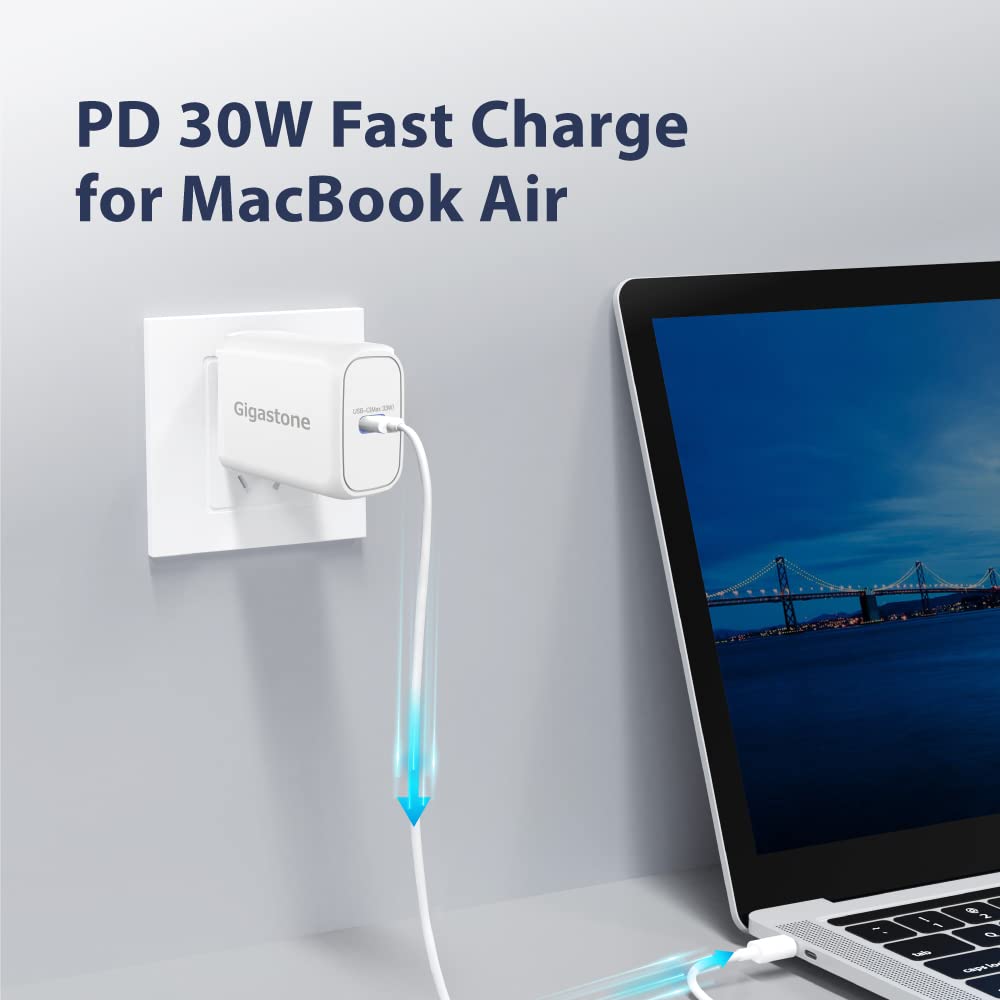Gigastone 30W USB C Charger 2-Pack Power Essential PPS 33W Fast Charger Compact USB C Power Adapter Rapid Charging Compatible iPhone 16/15/14/Pro