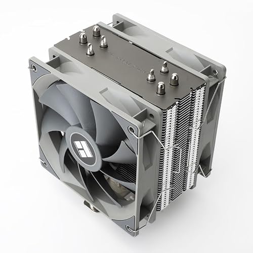 Thermalright Assassin Spirit 120 V2 Plus CPU Air Cooler, 4 Heat Pipes, Double PWM Quiet Fan CPU Cooler, Computer Heatsink Cooler, for AMD AM4