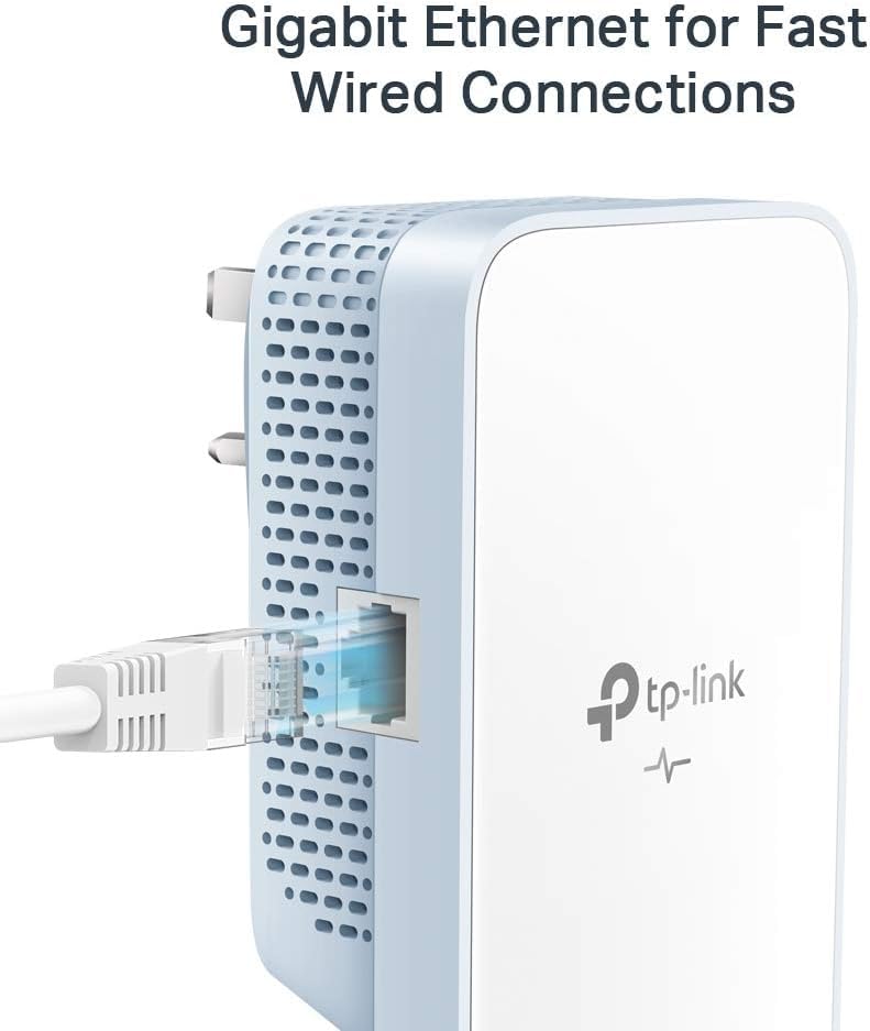 TP-Link Powerline WiFi Extender (TL-WPA7517KIT) - AV1000 Powerline Ethernet Adapter with Dual Band WiFi, OneMesh, Gigabit Port, Ethernet Over Power