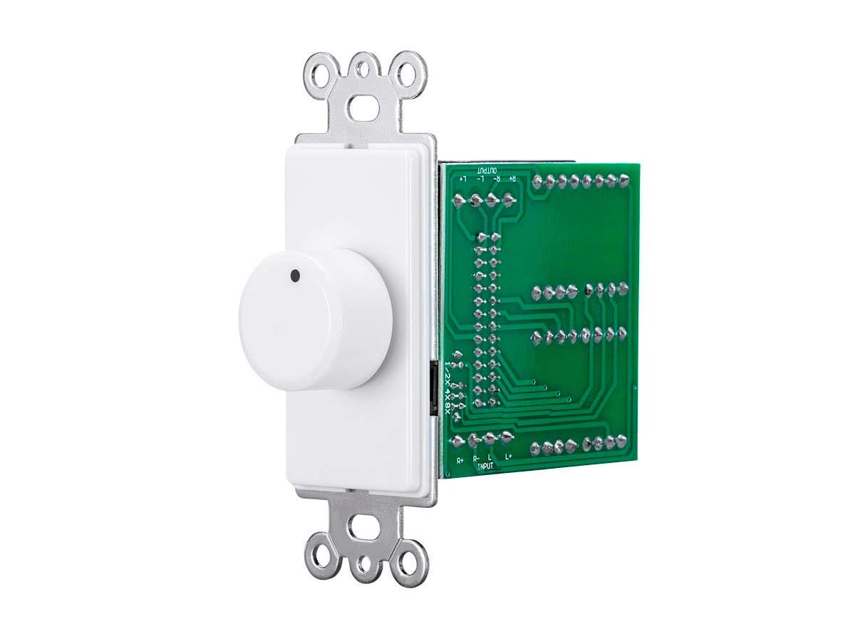 Monoprice 100W Rotary Impedance Matching Speaker Volume Control with Color Kit, Connect Multiple Speaker Pairs to a Single Power Amplifier or Receiver