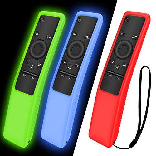 3-Pack Protective Case for Samsung Smart TV Remote Control BN59 Series, Light Weight Kids-Friendly Anti Slip Shockproof Silicone Case Cover