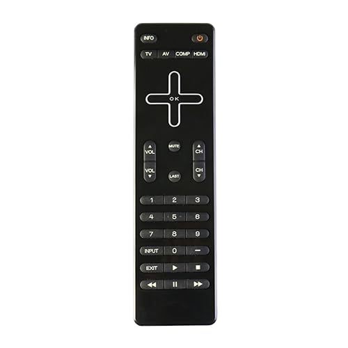 VR9 640000080110R Remote Control Replacement Applicable for Vizio LCD HDTV TV E260MV E320ME VM190XVT VM230XVT M160MV M190MV M220MV M260MV