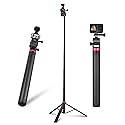 80in Pocket 3 Selfie Stick Tripod for GoPro Action Camera, Extendable Stand Vlog Mount for DJI Osmo Pocket 3 Action 6 5 Pro 4 3 for Xtra Muse