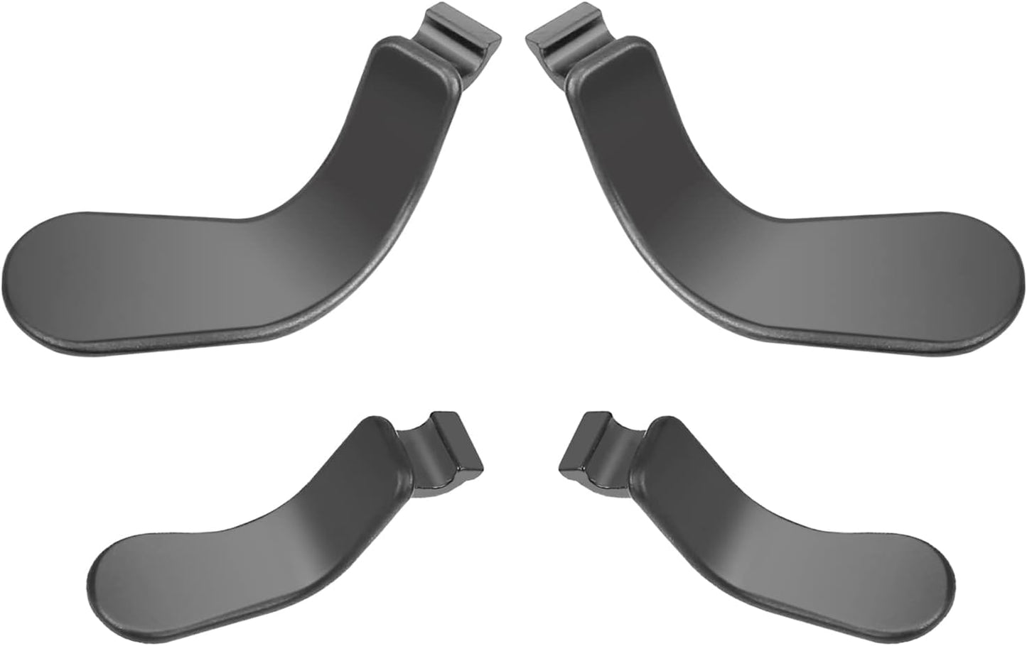 Metal Stainless Steel Paddles Trigger Replacement Parts Accessories Kits Metal Paddles for Xbox Elite/Xbox Elite 2 Controller (Black)