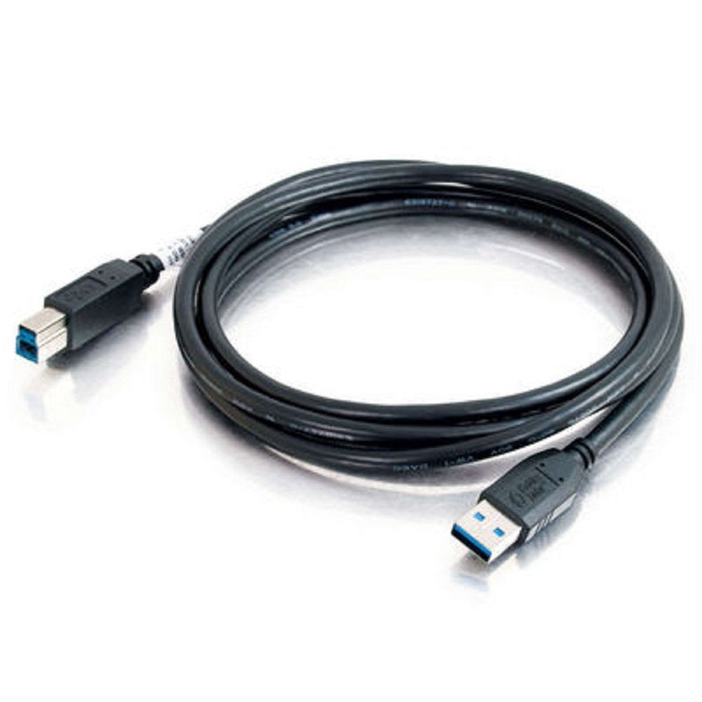 C2G Legrand USB 3.0 Cable, USB A to B Cable, Black Data Transfer Cable, 3 Meter (9.84 Feet) C2G USB Cable, 1 Count, C2G 54175