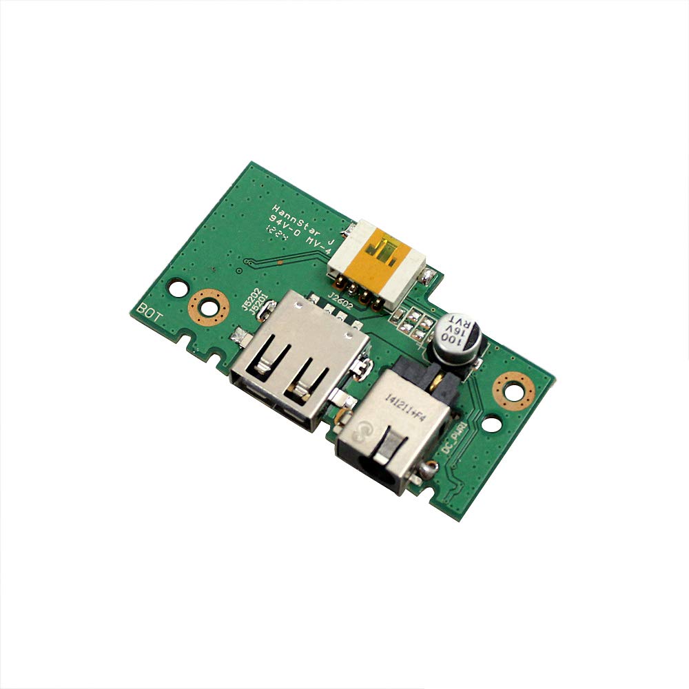 Zahara Laptop DC Power Jack USB Board Replacement for ASUS X401A X401U X501U Series 32XJ1IB0000 60-N4OIO1000 60-NLOIO1001