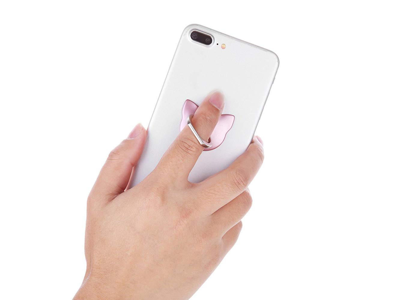 lenoup Cat Cell Phone Holder,360 Rotation Phone Ring Kickstand,Universal Cell Phone Ring Grip for Almost All Phones,Pad