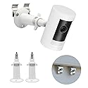 Haoyou Camera Vinyl Siding Wall Mounts No Drill 360 Degree Adjustable, Compatible with Ring Stick up Cam & Ring Outdoor Cam Plus (2Pack White)