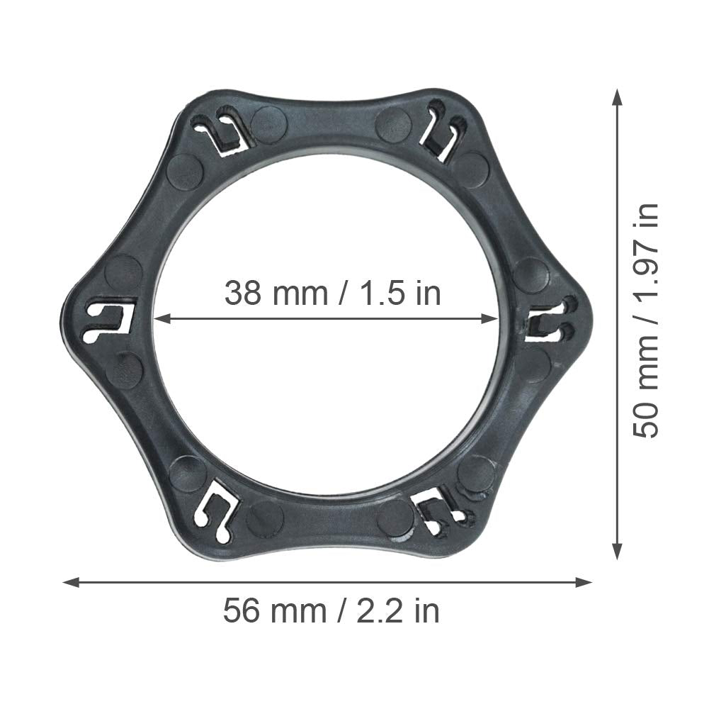 CamDesign Hexagonal Anti-Roll Ring for Handheld Wireless Microphone Anti Slip Shockproof Mic Ring for KTV, Karaoke, Dance Ball, Conference Room, News