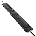 Pyle Durable Cable Protection Ramp Cover - Supports 11000lbs Single Channel Heavy Duty Hose and Cord Track Floor Protection, 39.4” x 5.11” x 0.78”