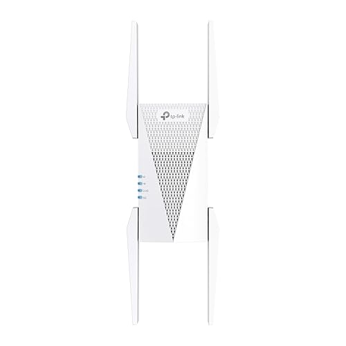 TP-Link RE815X AX5400 WiFi 6 Range Extender w/Ethernet Port | 5.4 Gbps Tri-Band Wireless Repeater Amplifier | Up to 2800 Sq. Ft., 96 Devices |