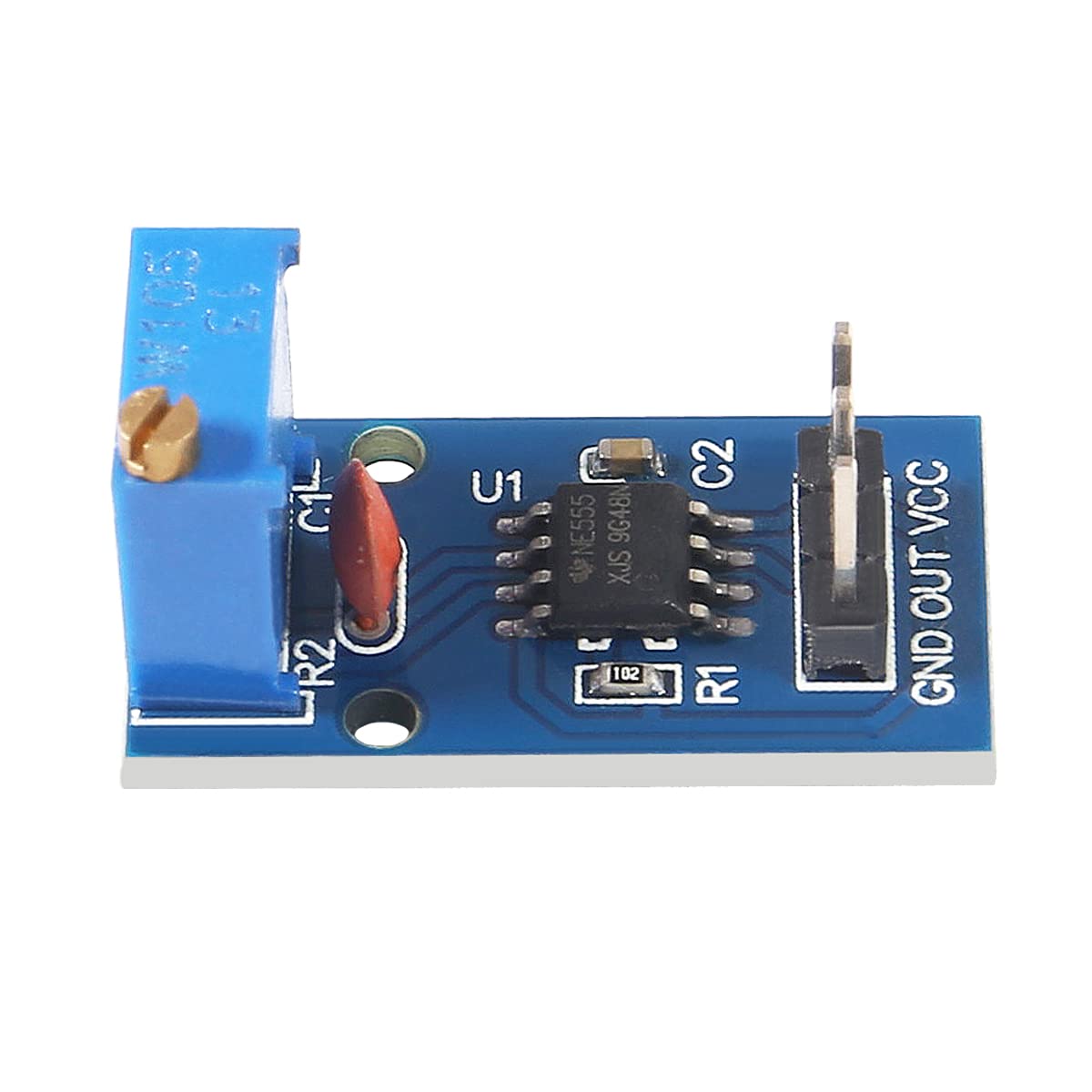UMLIFE 10pcs NE555 Adjustable Resistance Frequency Single Channel Output for Arduino Smart Car