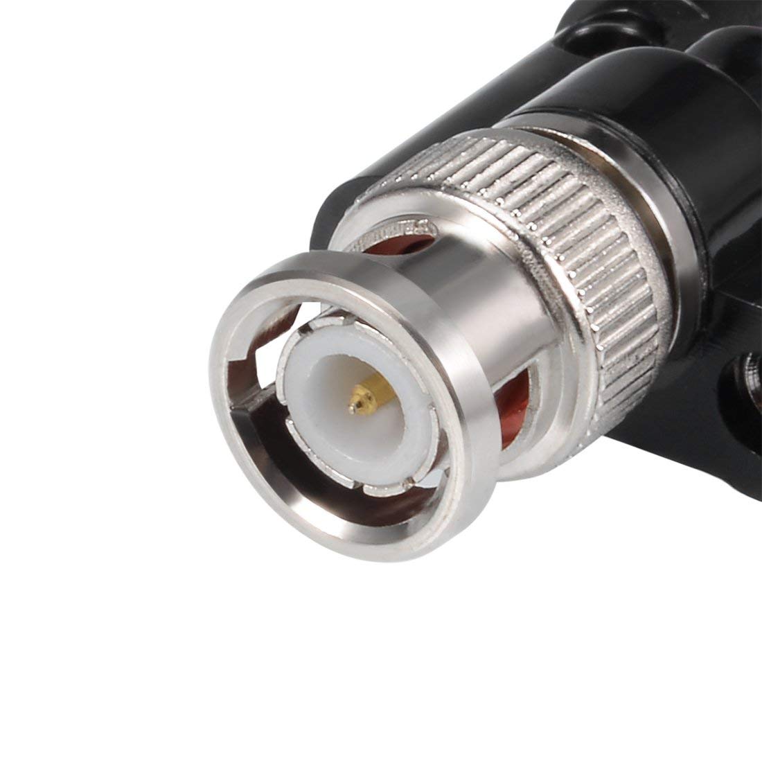 Hxchen 5Pcs BNC Male to Dual 4mm Banana Female Jack Coaxial Binding Post Adapter Connector