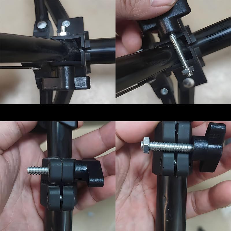 ThtRht 6 Pack Tripod Stand Height Adjustable Wing Knobs with Bolts Screws and Nuts Replacement Pole Tightening Knobs for Ipad Tripod Stand Tablet