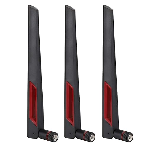 3Pcs Dual Band Router Antenna Router Adapter Antenna 8DBi High Gain Omnidirectional Network Card Antenna Fit for EX6200, AC15, AC68U, AC88U, AC3200