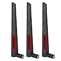 3PCS High Gain Router Antenna, SMA 8DBi Interface Band Antenna, RG178 Pure Copper Cable, LAN Antenna and Router Adapter for AC68U/AC88U/AC66U