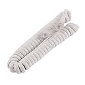 uxcell 1pc Telephone Handset Receiver Cord Phone Coil Cable 4P4C White