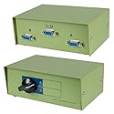 CablesOnline 2-Way A/B DB9 Female Manual Data Switch Box, Metal (SB-022)