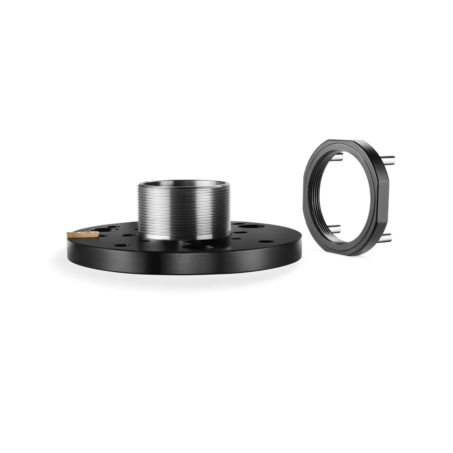 PROAIM Mitchell Male Mount with Castle Nut for Vibration Isolator. Attaches Isolator System to Camera Tripod, Crane & Dolly with Mitchell Base.