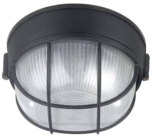 Canarm 1-Light Oudoor Lantern, Black Finish with Frosted Glass Shade, Durable Wet-Rated Outdoor Lighting for Porch, Patio and Outdoor Entryway