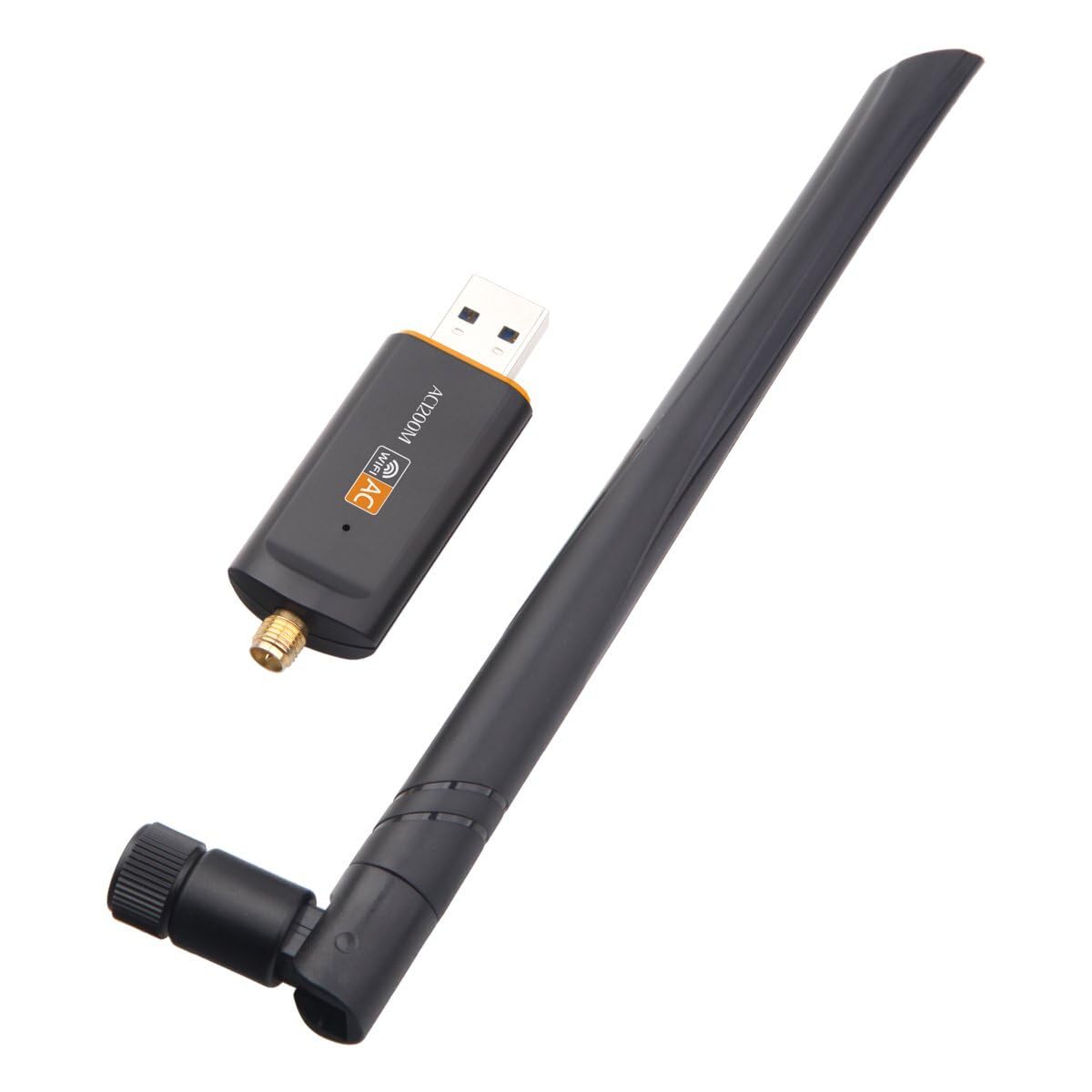 USB WiFi Adapter for Desktop PC, AC1200Mbps USB 3.0 WiFi Dual Band Network Adapter with 2.4GHz/5GHz High Gain Antenna, MU-MIMO, Windows 10/8.1/8/7/XP