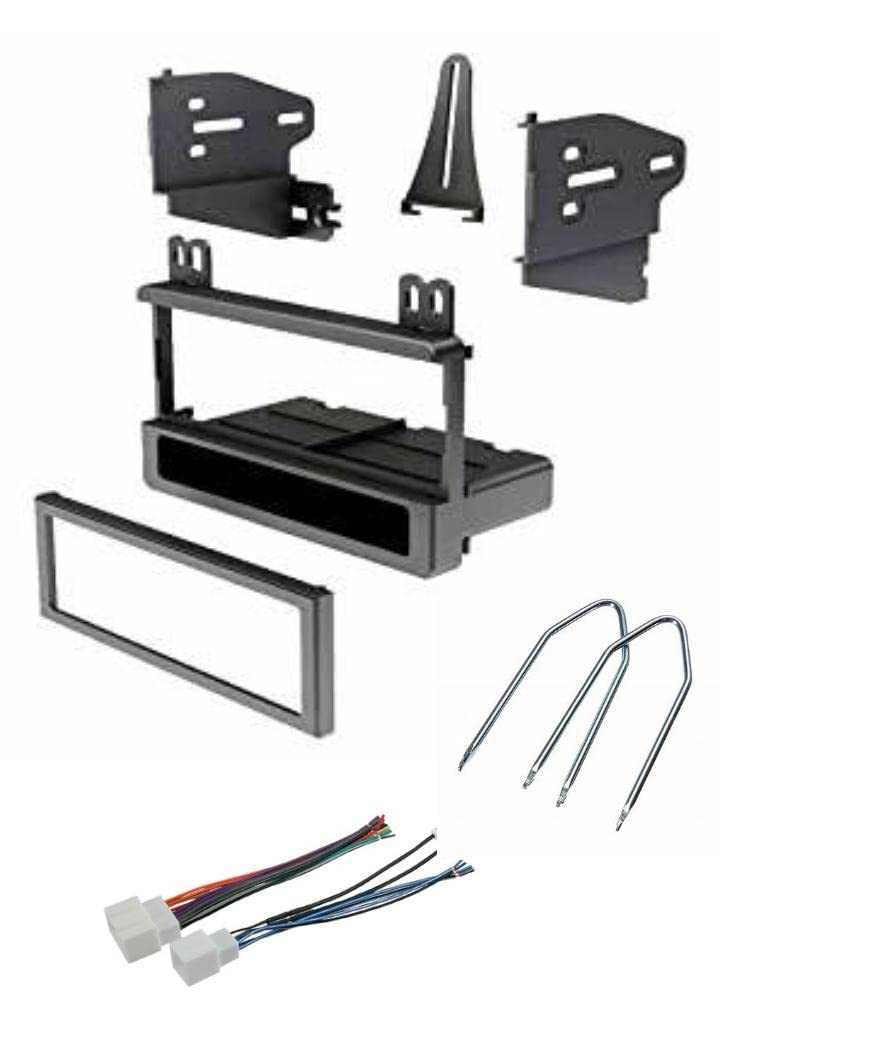 ASC Audio Car Stereo Dash Kit, Wire Harness, and Radio Tool to Install a Single Din Aftermarket Radio for select Ford Lincoln Mazda Mercury Vehicles
