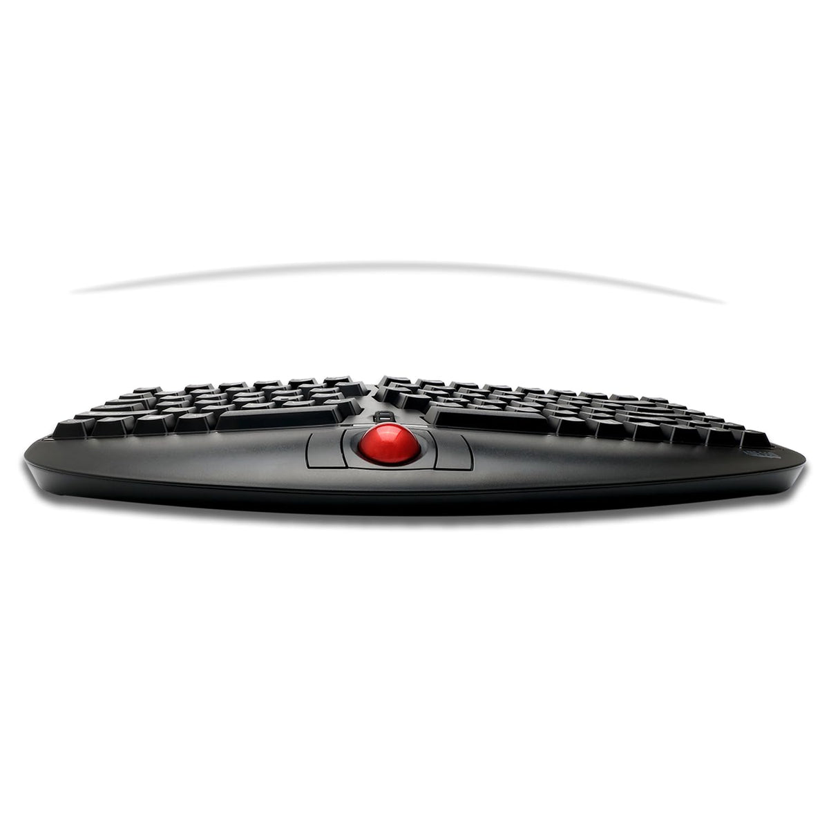 Adesso WKB-3150UB - Wireless Ergonomic Keyboard with Built-in Removable Trackball and Scroll Wheel, Split Key, Long Battery Life, Small and Portable