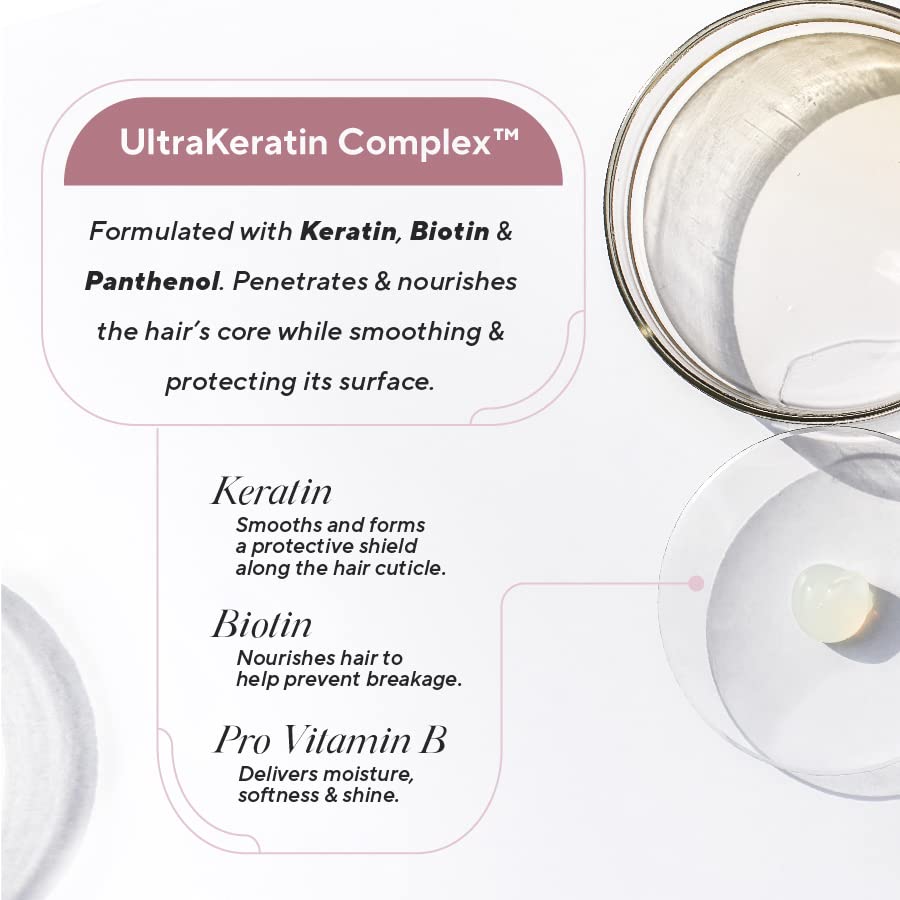 Infusion K Keratin Anti-Breakage Blow Dry Styling Spray – UltraKeratin Complex, Controls Frizz, Smooths Hair, Lightweight, Enhances Softness & Shine, 8 oz