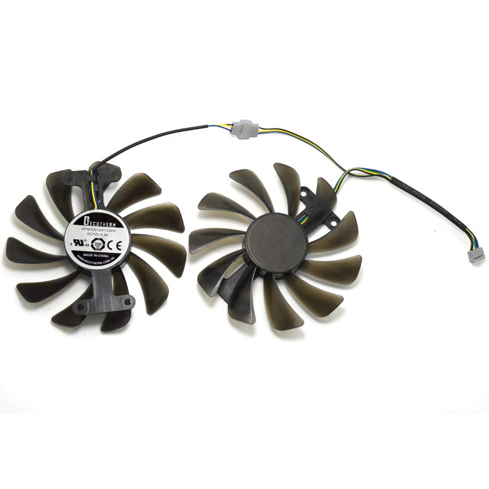 inRobert GFM10012H12SPA 12V 0.5A 95mm 4Pin Video Card Fan Replacement for ZOTAC GTX 1080 AMP Edition Graphics Card