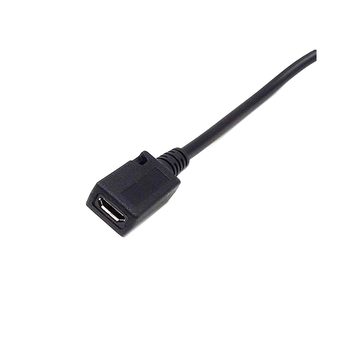 Kework 12 Inch Micro USB 5 Pin Female Terminal Block Cable, Micro USB Extension Plug Bolt Screw Solderless Terminal Adapter Connector Charging