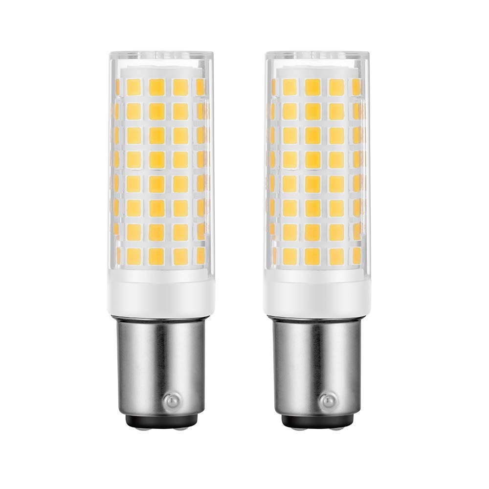 X-Molin Double Contact DC T7 Bulbs Warm White 3000K Replacement for Singer 15-66, 99, 201, 221, 222, 401 / Kenmore Sewing Machine Light Bulb 120V 7W