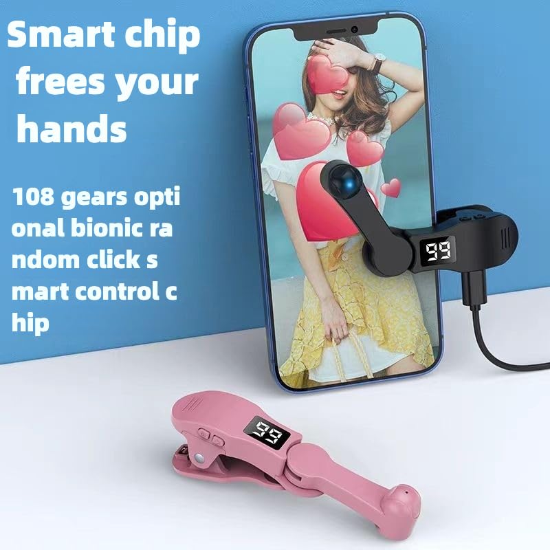 2 Pcs Auto Clicker for Smart Phone, Adjustable Auto Screen Tap for Smartphone Apps, Smartphone Game Screen Touch Digital Tripod