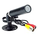 CNDST CCTV Hd 1/3 CCD 1000TVL HD 3.6mm Mini Bullet Security Camera with Bracket Indoor Outdoor Surveillance Camera
