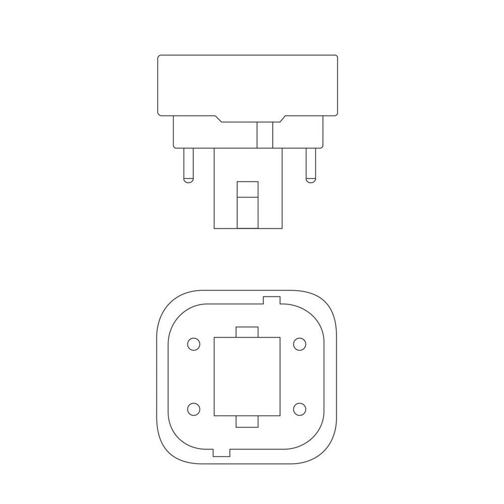 Ushio 3000137 - CF26DE/841-26W 4100K - 4 Pin G24q-3 Base - Double Tube CFL