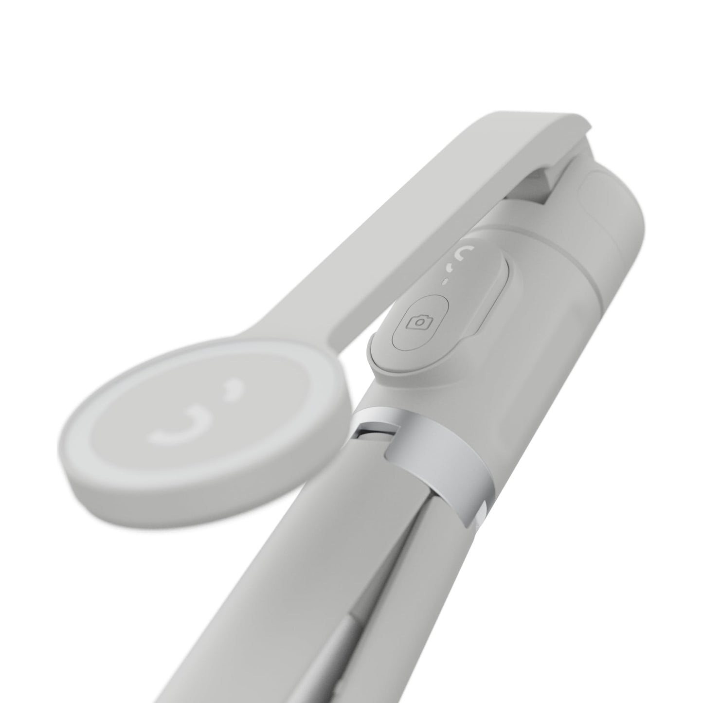 ShiftCam SnapStand Max - Magnetic Selfie Stick & Tripod - Compact, Foldable & Extendable with Tilt Head and Magnetic Bluetooth Remote (Stone