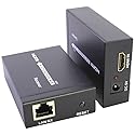 JacobsParts HDMI Extender up to 200ft Over Cat5 Cat6 Ethernet Network LAN Cable 60m 1080P