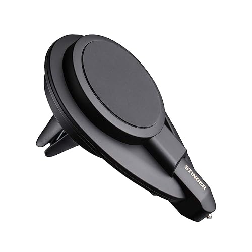 Ztylus Stinger Car Phone Holder with Emergency Escape Tool: Universal Air Vent Magnetic Cell Phone Mount Holder, Spring Loaded Window Breaker, Seat
