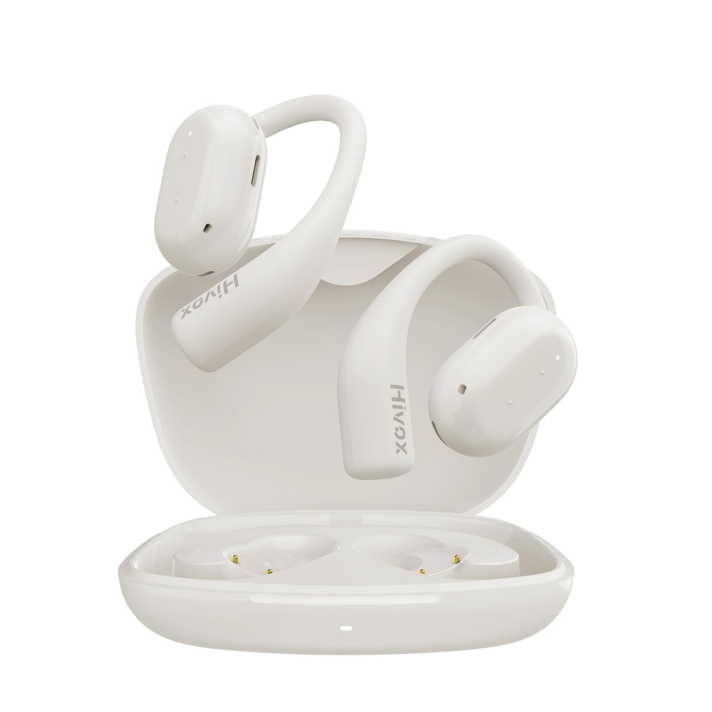 Hivox Open Ear Earbuds,Wireless Headphones with Earhooks,Earphones Wireless Bluetooth Air Conduction,Ultra-Comfort,Clear Calls,30H Playtime,IP54