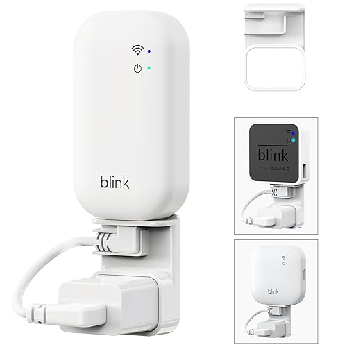 All-New Blink Sync Module Outlet Mount, Compatible with Blink Sync Module Core/2/XR, Space-Saving & No-Drill Bracket for Blink Indoor Outdoor Security