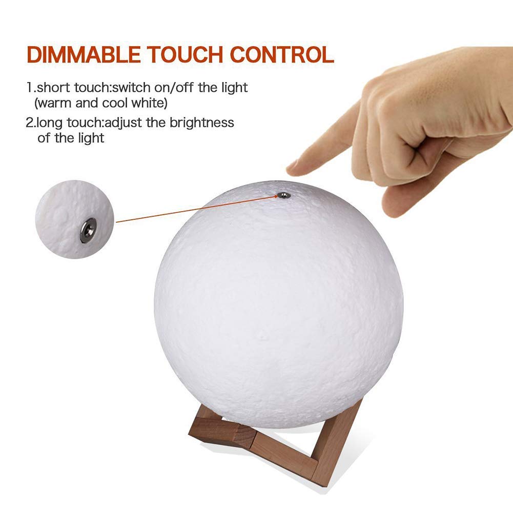 Swthlge 3D Moon Quran Speaker Light, Portable Quran Speaker APP Control Remote Small Moon Light Night Light with Bluetooth Eid Mubarak hajj Gifts…