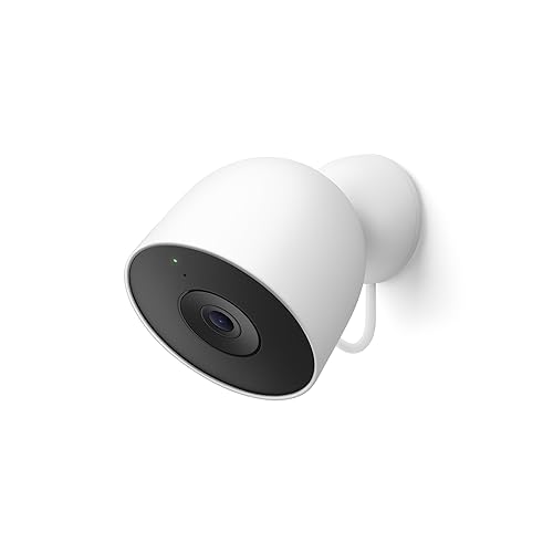 Google Nest Cam Outdoor (Wired, 2nd Gen) - Security Camera with 2K Video and Gemini, Night Vision, 2-Way Audio - Works with Google Home - 2025 Model