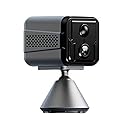 GOJOHO 1080P HD Dual-Lens Security Camera, 125° Wide Angle with Wireless No-Drill Installation, Human Detection, Multi-Device Sharing, Rechargeable