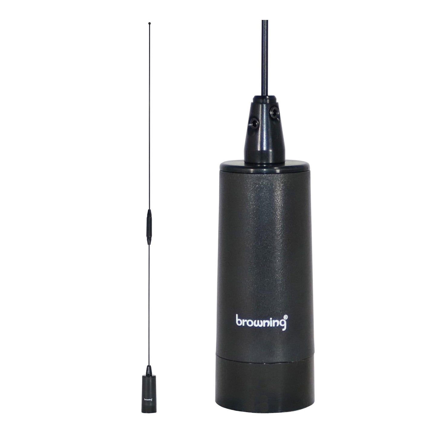Browning® Amateur Dual-Band 144 to 148 MHz/430 to 450 MHz Pretuned NMO Antenna (Black/Chrome)