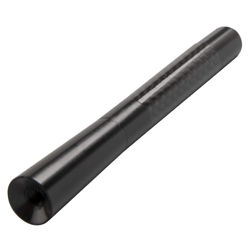 GTP Aluminum Black 4.7" Short Carbon Fiber Vehicle Car Antenna Universal Replacement