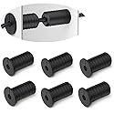 6 Pcs 3/4 inch Silicone Starlink Wall Grommets for Internet, Waterproof Wall Bushing for Organizing Protecting Cords, Black with Thread